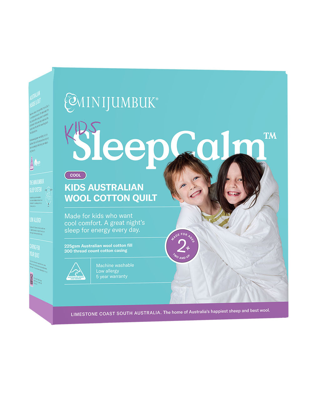 SleepCalm™ Kids Cool Wool Cotton Quilt